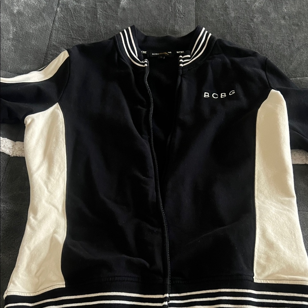BCBG Girls Black and Cream Jacket